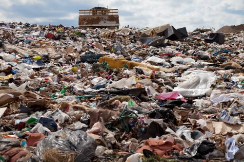 Waste removal process in action