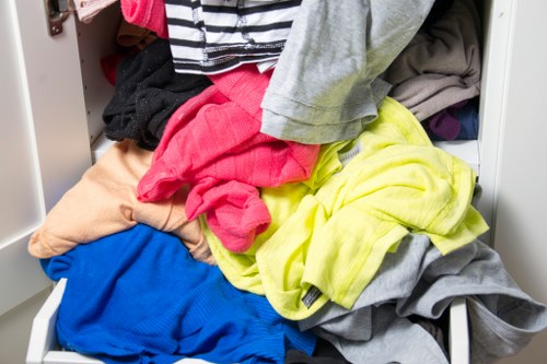 Efficient office clearance process with organized sorting