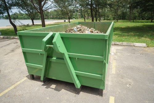 Recycling construction materials at a facility